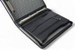 A4 zippered conference folder made of genuine leather. 24 EL 4-1F