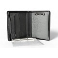 A4 size conference folder with a zipper made of genuine leather. 24 EL 4-1F