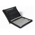 A4 size conference folder with a zipper made of genuine leather. 24 EL 4-1F