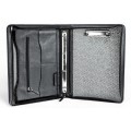 A4 size conference folder with a zipper made of genuine leather. 24 EL 4-1F