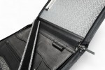 A4 zippered conference folder made of genuine leather. 24R EL 4-1F