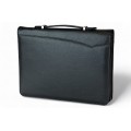 A4 size conference folder with a zipper made of genuine leather. 24R EL 4-1F