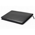 A4 size conference folder with a zipper made of genuine leather. 26 BL-0-1F