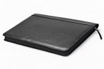 A4 zippered conference folder made of genuine leather. 26 BL-0-1F