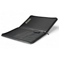 A4 size conference folder with a zipper made of genuine leather. 26 BL-0-1F