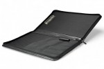 A4 zippered conference folder made of genuine leather. 26 BL 0-1F