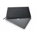 A4 size conference folder with a zipper made of genuine leather. 26BL 4-1F