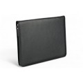 A4 size conference folder with a zipper made of genuine leather. 26BL 4-1F