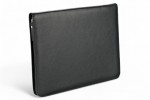 A4 zippered conference folder made of genuine leather. 26 BL 4-1F