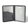 A4 size conference folder with a zipper made of genuine leather. 26BL 4-1F