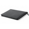 A4 size conference folder with a zipper made of genuine leather. 26BL 4-1F