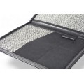 A4 size conference folder with a zipper made of genuine leather. 26BL 4-1F