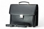 LEATHER BRIEFCASE Model A4 28 BL 0-1B