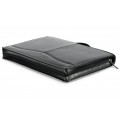 A4 size conference folder with a zipper made of genuine leather. 2R EL 4-1F