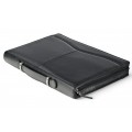 A4 size conference folder with a zipper made of genuine leather. 2R EL 4-1F