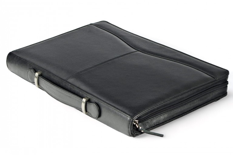 Genuine Leather A4 Conference Folder with Zipper | Eric Lasko