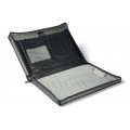 A4 size conference folder with a zipper made of genuine leather. 2R EL 4-1F
