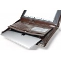 A4 size conference folder with a zipper made of genuine leather. 2R PL-0-2F