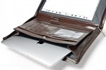 A4 zippered conference folder made of genuine leather. 2R PL 0-2F