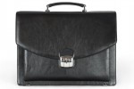 LEATHER BRIEFCASE Model A4 5 BL 0-1B