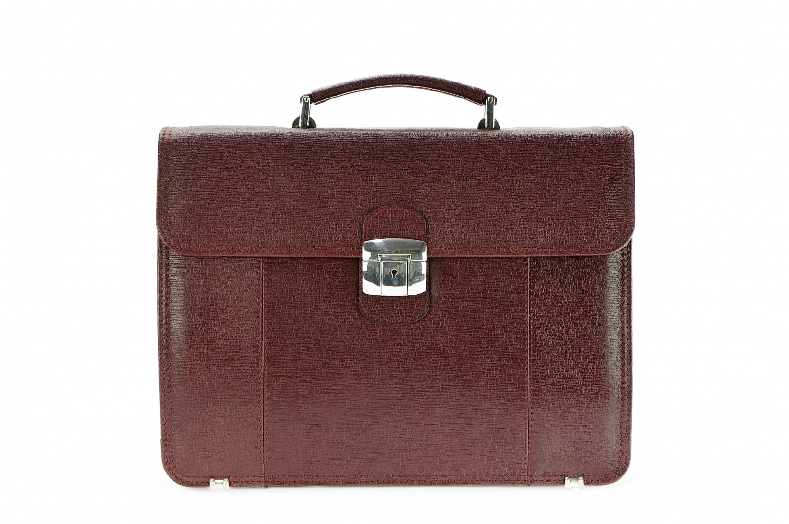 LEATHER BRIEFCASE Model A4  14 EL-3-2BR