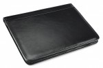 A4 size conference folder with a zipper made of genuine leather. 26 BL-0-1F