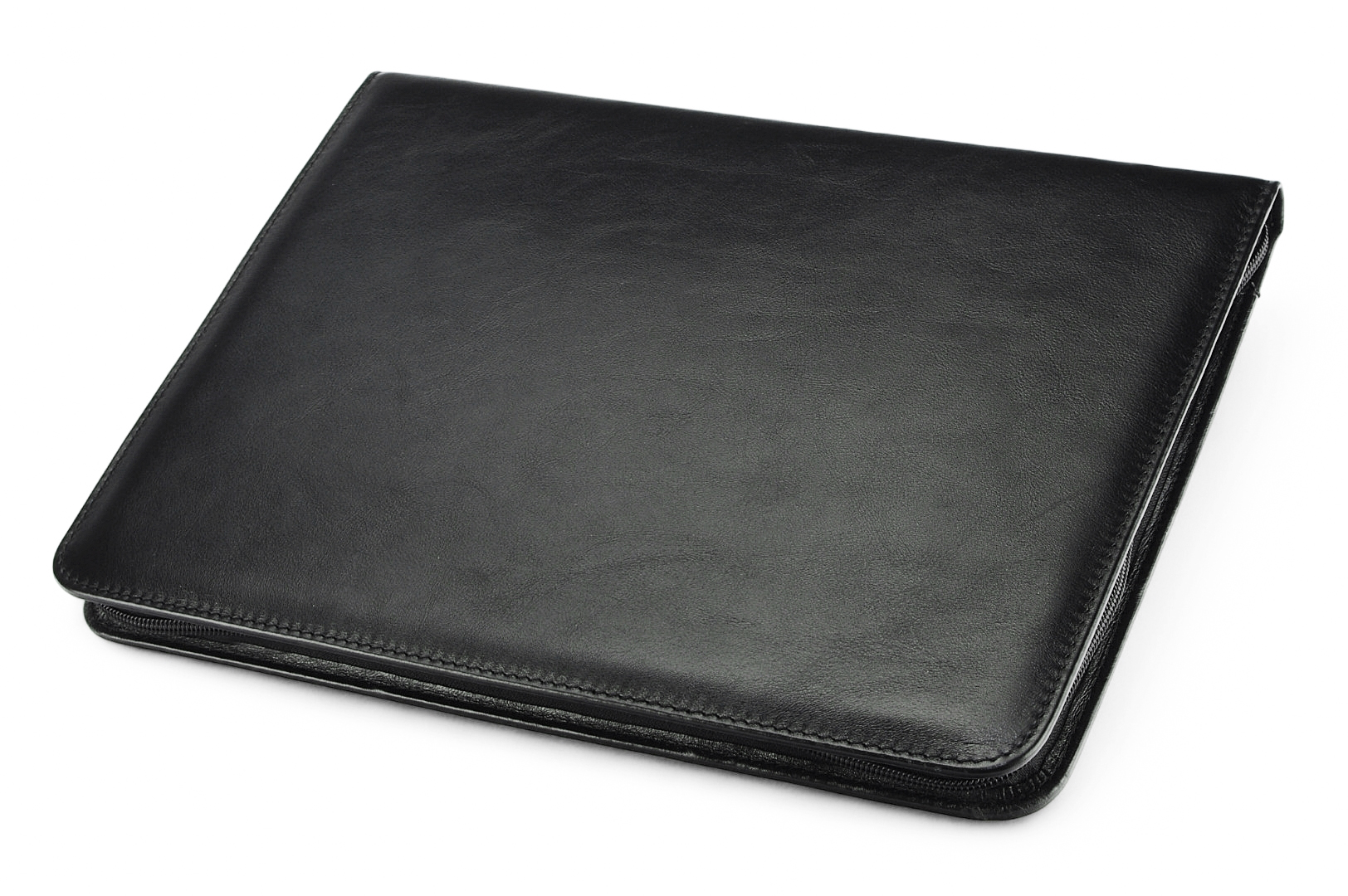 A4 zippered conference folder made of genuine leather. 26 BL-0-1F