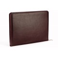 A4 size conference folder with a zipper made of genuine leather. 26 BL-0-2F