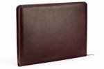 A4 zippered conference folder made of genuine leather. 26 BL-0-1F