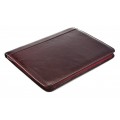A4 size conference folder with a zipper made of genuine leather. 26 BL-0-2F