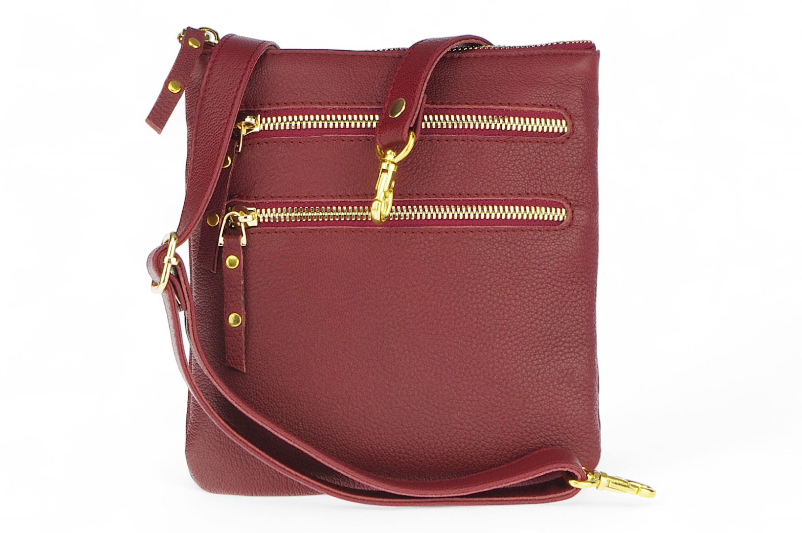 Classic leather shoulder bag. 30 EL-4-5BG_gold