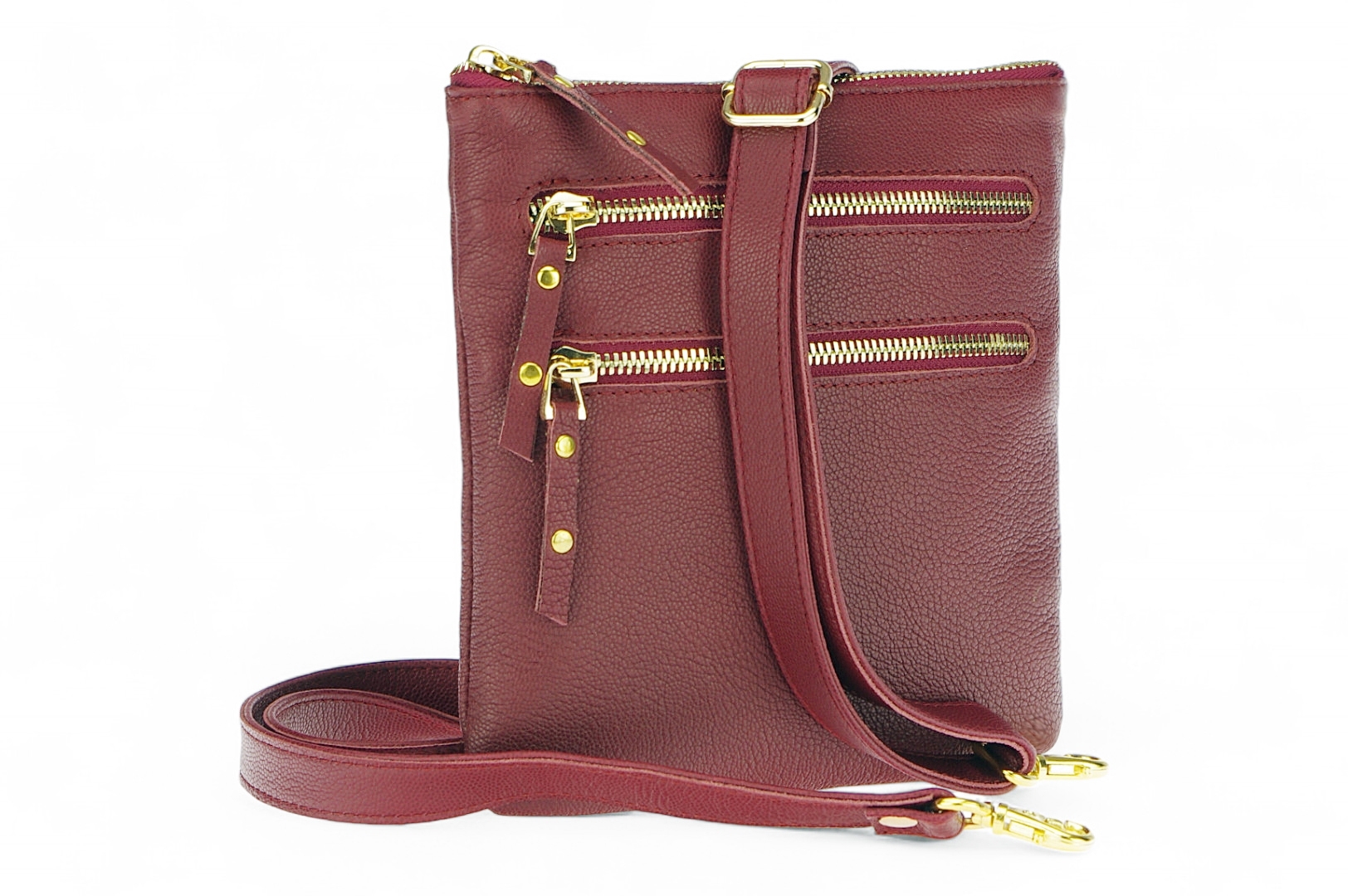 Classic leather shoulder bag. 30 EL-4-5BG_gold