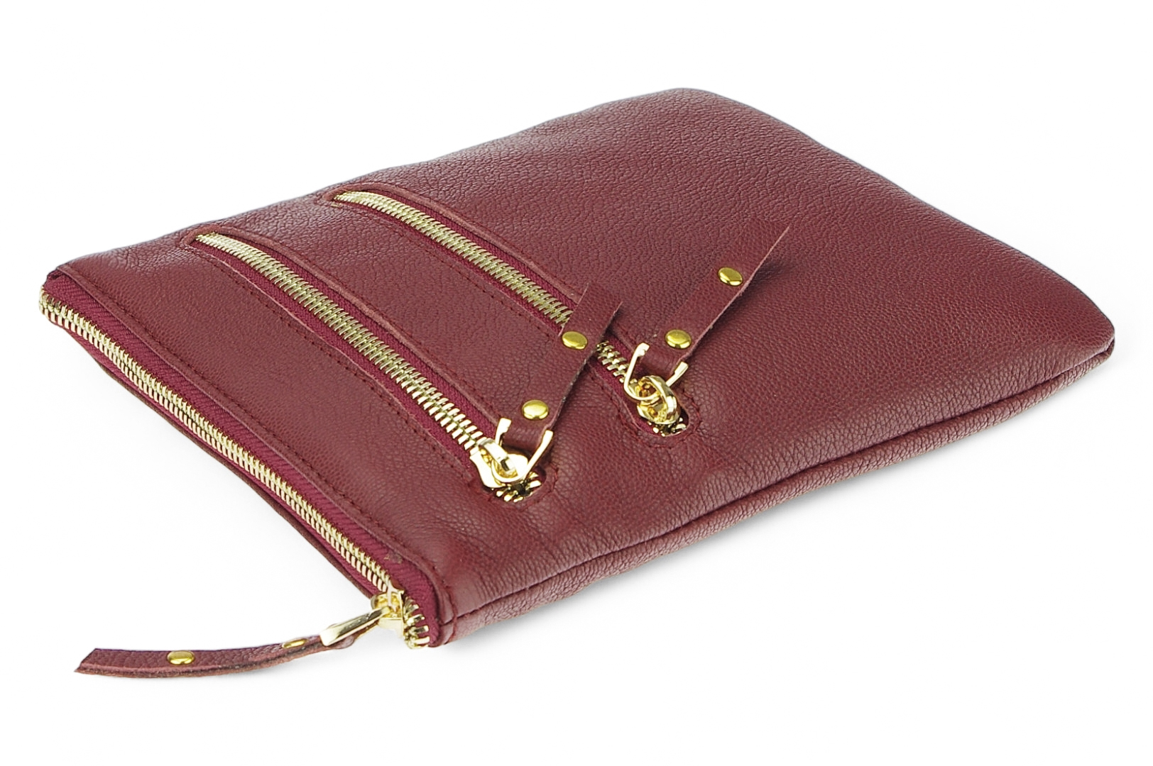 Classic leather shoulder bag. 30 EL-4-5BG_gold