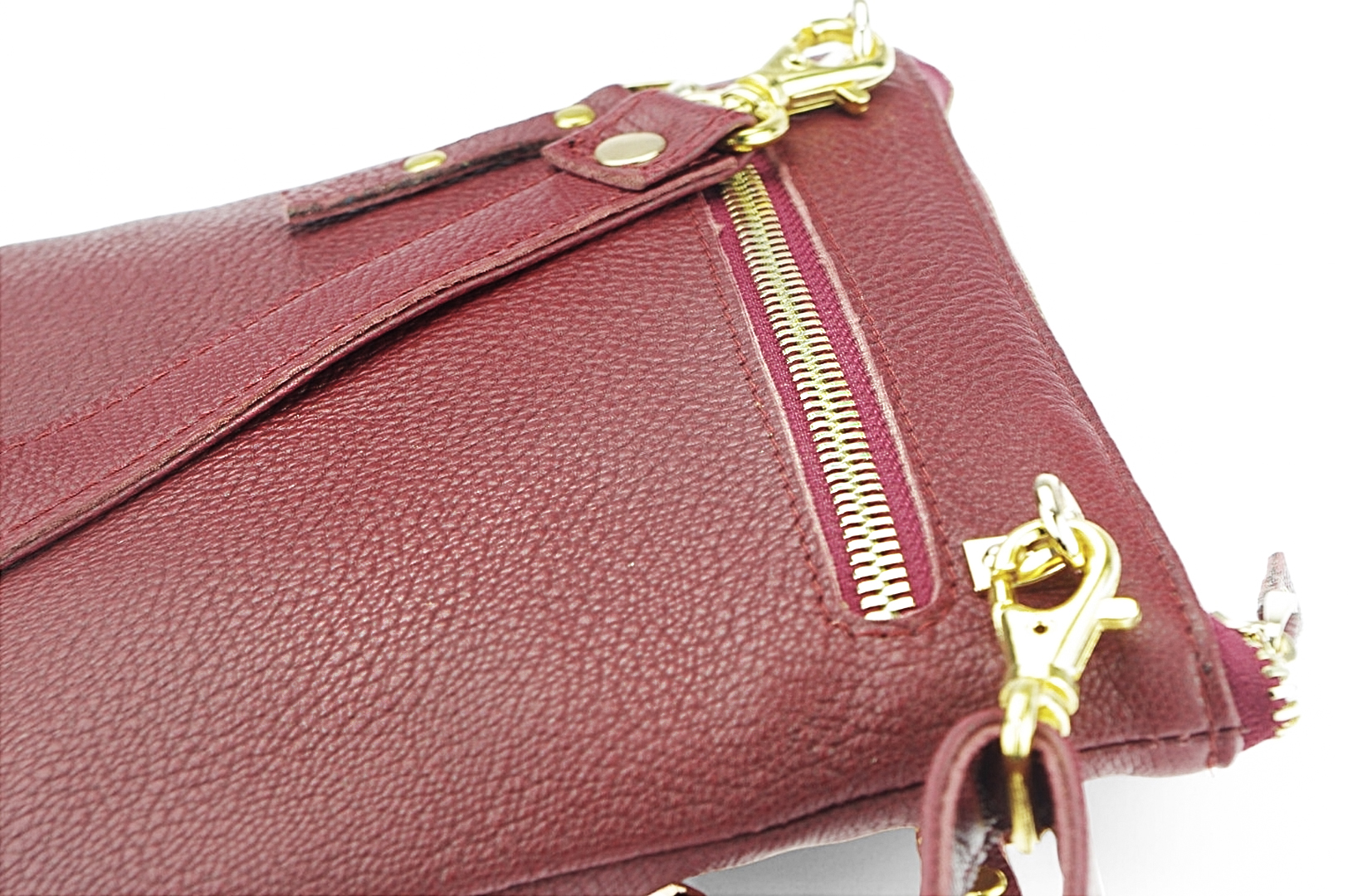 Classic leather shoulder bag. 30 EL-4-5BG_gold