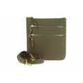 Classic leather shoulder bag. 30 EL-4-7BG_gold