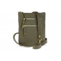 Classic leather shoulder bag. 30 EL-4-7BG_gold