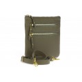 Classic leather shoulder bag. 30 EL-4-7BG_gold