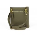 Classic leather shoulder bag. 30 EL-4-7BG_gold