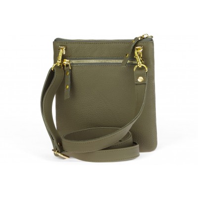 Classic leather shoulder bag. 30 EL-4-7BG_gold