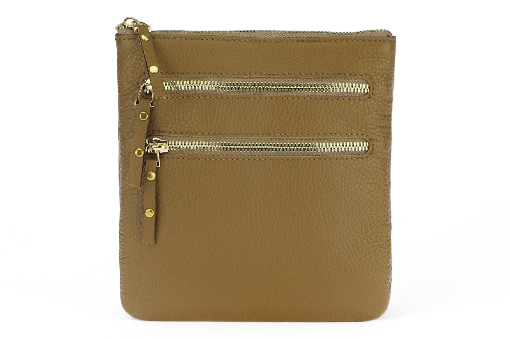 Classic leather shoulder bag. 30 EL-4-8BG_gold