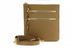 Classic leather shoulder bag. 30 EL-4-8BG_gold