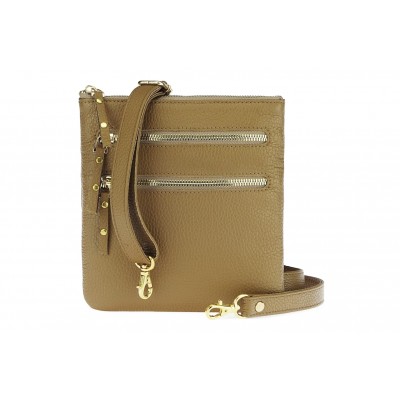 Classic leather shoulder bag. 30 EL-4-8BG_gold