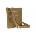 Classic leather shoulder bag. 30 EL-4-8BG_gold