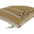 Classic leather shoulder bag. 30 EL-4-8BG_gold