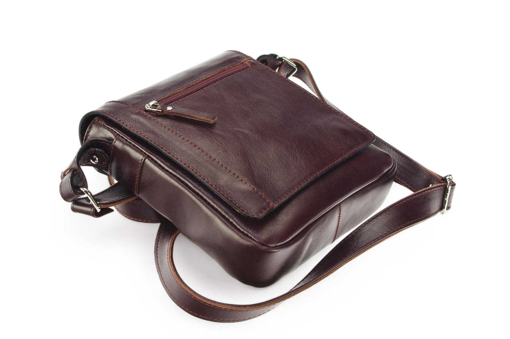   Classic leather shoulder bag. 35 BL-0-2BG