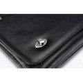 Leather shoulder bag, A4 size, 39 BL-0-1BG