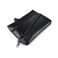 Leather shoulder bag, A4 size, 39 BL-0-1BG