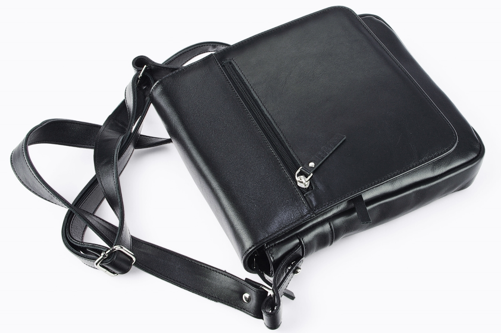 Classic leather shoulder bag. 43 BL-0-1BG