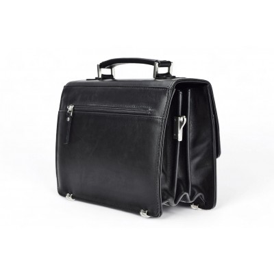 Leather document bag 44 BL-0-1BAR
