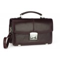 Leather document bag 50 BL-0-2BAR